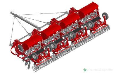 Сеялки - СИБЗАВОДАГРО КСЗУ 2,1ДРх4