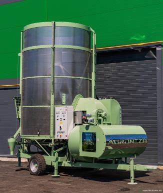 Зерносушильное оборудование - AGRONEZH М20 Мобильная зерносушилка ВОМ+Электропривод/ Дизель
