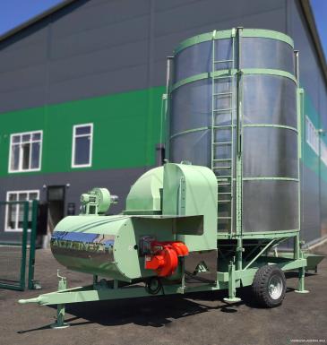 Зерносушильное оборудование - AGRONEZH М20 Мобильная зерносушилка ВОМ+Электропривод/ Дизель