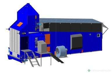 Зерносушильное оборудование - РЕМЛИТМАШ Зерносушилка СУ-15 РЛМ с дизельной горелкой