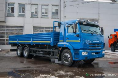 Грузовой автотранспорт - КАМАЗ 65117-7010-56 (6x4), тент-каркас, бортовой 7,8 м, Рестайлинг-2, электропакет, кондиционер