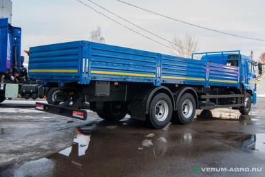 Грузовой автотранспорт - КАМАЗ 65117-7010-56 (6x4), тент-каркас, бортовой 7,8 м, Рестайлинг-2, электропакет, кондиционер