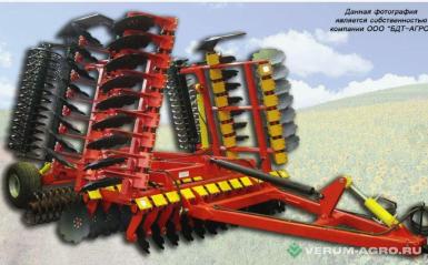 Дискаторы - БДТ-АГРО Борона дисковая БЭМС 8х2 (спиральный каток)  