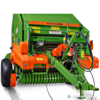 Пресс-подборщики - KRMZ Пресс-подборщик рулонный R12/155 Super с сетеувязочным устройством