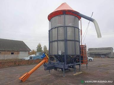 Зерносушильное оборудование - АТМ -34 дизель, 1,5 мм перфорация, аспирация, крыша