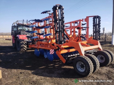 Бороны - БЕЛАГРОМАШ Борона дисковая модульная БДМ-6х4-0,9 с катком КШ