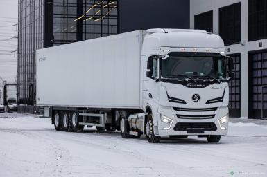 Грузовой автотранспорт - ТОНАР R3-13 (97861) с ХОУ Carrier Vector 1550 Рефрижераторный полуприцеп 