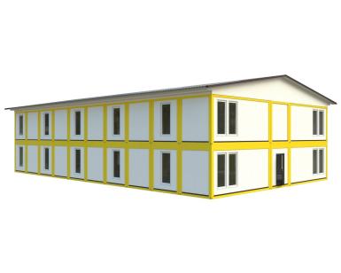 Быстровозводимые конструкции - КОНВЕЙТ Модульное офисное здание КОНВЕЙТ 2H-SE(В)-5 (703 м2) 2-х этажное