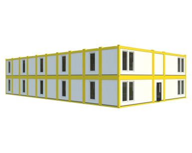 Быстровозводимые конструкции - КОНВЕЙТ Модульное офисное здание КОНВЕЙТ 2H-SE(В)-5 (703 м2) 2-х этажное