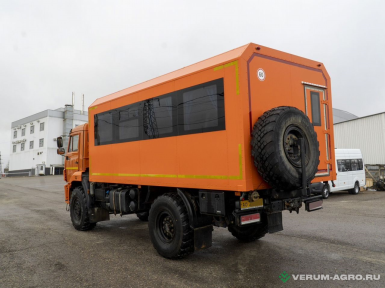 Специальные автомобили - КАМАЗ 43502, вахтовый автобус 4х4, 20+2 мест