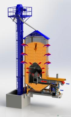 Зерносушильное оборудование - РЕМЛИТМАШ Зерносушильный агрегат ЮМИС-30 с газовой горелкой