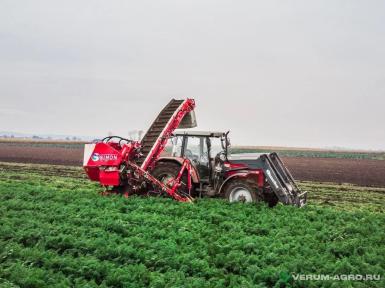 Специальные комбайны - SIMON S2DCMR, однорядный морковоуборочный комбайн 