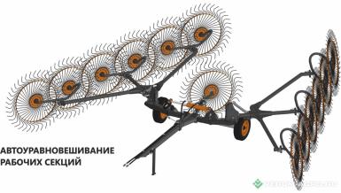 Прочее - АЛЗАМ Грабли колесно-пальцевые 