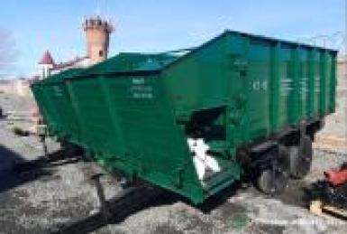 Кормораздатчики-смесители - ЕСХТ 2ПТСЕК-10, полуприцеп тракторный  кормораздатчик на две стороны