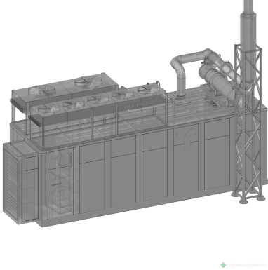 Генераторы - ТЕХ-КРЕЙТ TK-1000HND 1000 кВт, 10,5 кВ