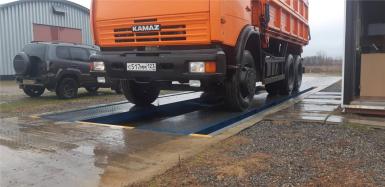 Автомобильные весы - ВАЛ Весы автомобильные ВАЛ-М 40-8,0 (до 40 тонн; платф. 8,0 х 0,8м х 2 шт), секционные (сборные), H8C-5t