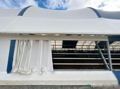 Быстровозводимые конструкции - АЛТАЙ-ТЕНТ Каркасно-тентовый ангар для животноводства 