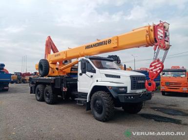 Прочее - ИВАНОВЕЦ КС-45717-2Р Урал 4320 25 тн, 30,7 м, 6х6