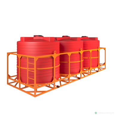 Транспортные кассеты - POLYTEAM Транспортная кассета с полным сливом 18000л  PT-B6000U-3-50