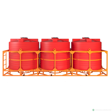 Транспортные кассеты - POLYTEAM Транспортная кассета с полным сливом 18000л  PT-B6000U-3-50