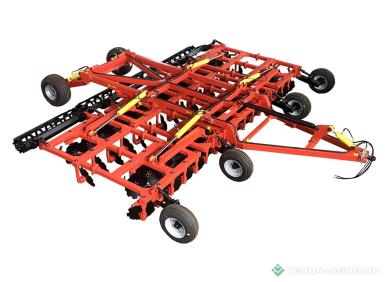 Бороны - БДТ-АГРО Борона дисковая БАМС 8,3х4 четырехрядная прицепная складная с прикатывающим планчатым катком 