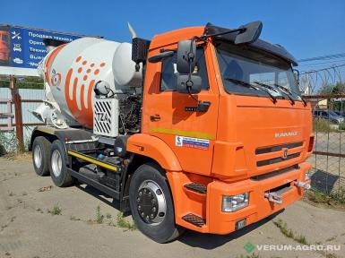 Специальные автомобили - КАМАЗ 581471 Автобетоносмеситель 7 м.куб.