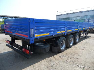 Полуприцепы - ТЗА 588513-0810210-07, бортовой полуприцеп, оси PLANT, 3-х осный, высота ССУ 1150 мм, длина 13,6 м