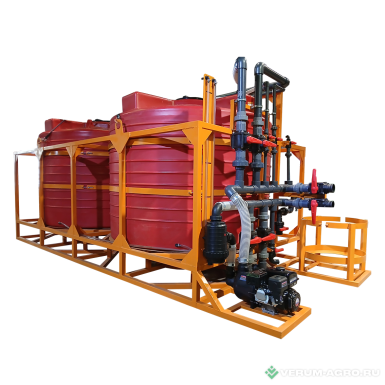 Растворные узлы - POLYTEAM Мобильный растворный узел (МРУ) 10 000л (2 Х 5000) PT-BA5000U-2-50RU