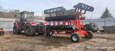 Дискаторы - SOLAR FIELDS Дисковая борона ЛД-9ПК-02.00  2 ряда, планчатый каток