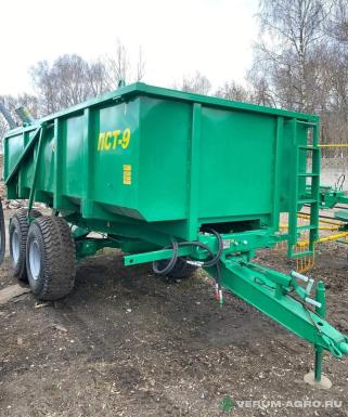 Полуприцепы - БОБРУЙСКАГРОМАШ ПСТ-9, полуприцеп тракторный с бортами 500мм