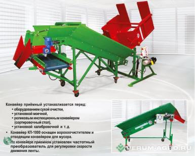 Упаковочное и фасовочное оборудование - ЭЗНАН Конвейер приемно-загрузочный  КП-700