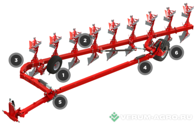 Плуги и глубокорыхлители - OPALL-AGRI ORION II 180 8S OL