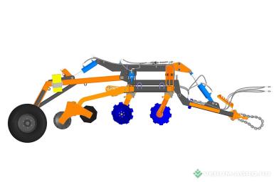 Бороны - БЕЛАГРОМАШ БДС-4х2П Борона дисковая складная