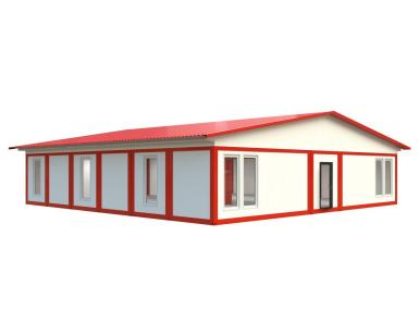 Быстровозводимые конструкции - КОНВЕЙТ Модульное офисное здание КОНВЕЙТ H-SE(В)-3 (211 м2)