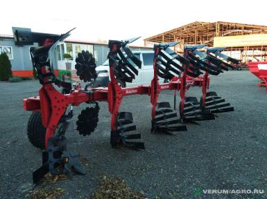 Плуги и глубокорыхлители - ALPLER  TOR 5 (4+1) 5-и корпусный оборотный плуг, перьевой отвал