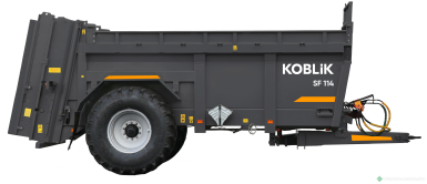 Разбрасыватели удобрений - KOBLiK Разбрасыватель органических удобрений SF 114 c вертикальной битерной системой
