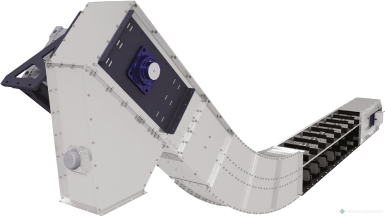Транспортировка зерна - KOBLiK Скребковый конвейер KS 150 