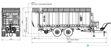 Прицепы для с/х техники - ГРИТАН Полуприцеп универсальный ППУ-200