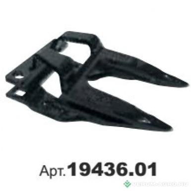 Запчасти - Палец двойной закрытый, длинный, черный 12 мм