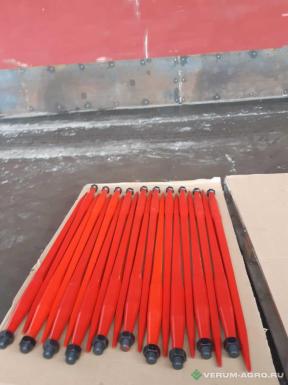 Запчасти - Зуб прямой L-980 мм, Ø 45 квадрат, М28 х 1,5 (аналог JCB, Manitou) (519398028, 181005)