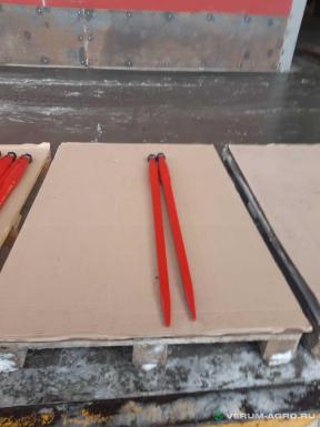 Запчасти - Зуб прямой L-980 мм, Ø 45 квадрат, М28 х 1,5 (аналог JCB, Manitou) (519398028, 181005)