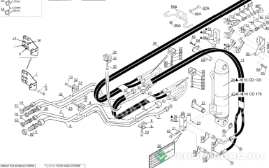 Запчасти - 268877 Трубка гидравлическая MANITOU MLT-735 (Маниту)
