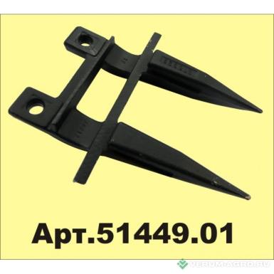 Запчасти - Противорежущий палец двойной 6″