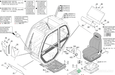 Запчасти - 299485 Зеркало заднего вида MANITOU MLT-735 (Маниту)