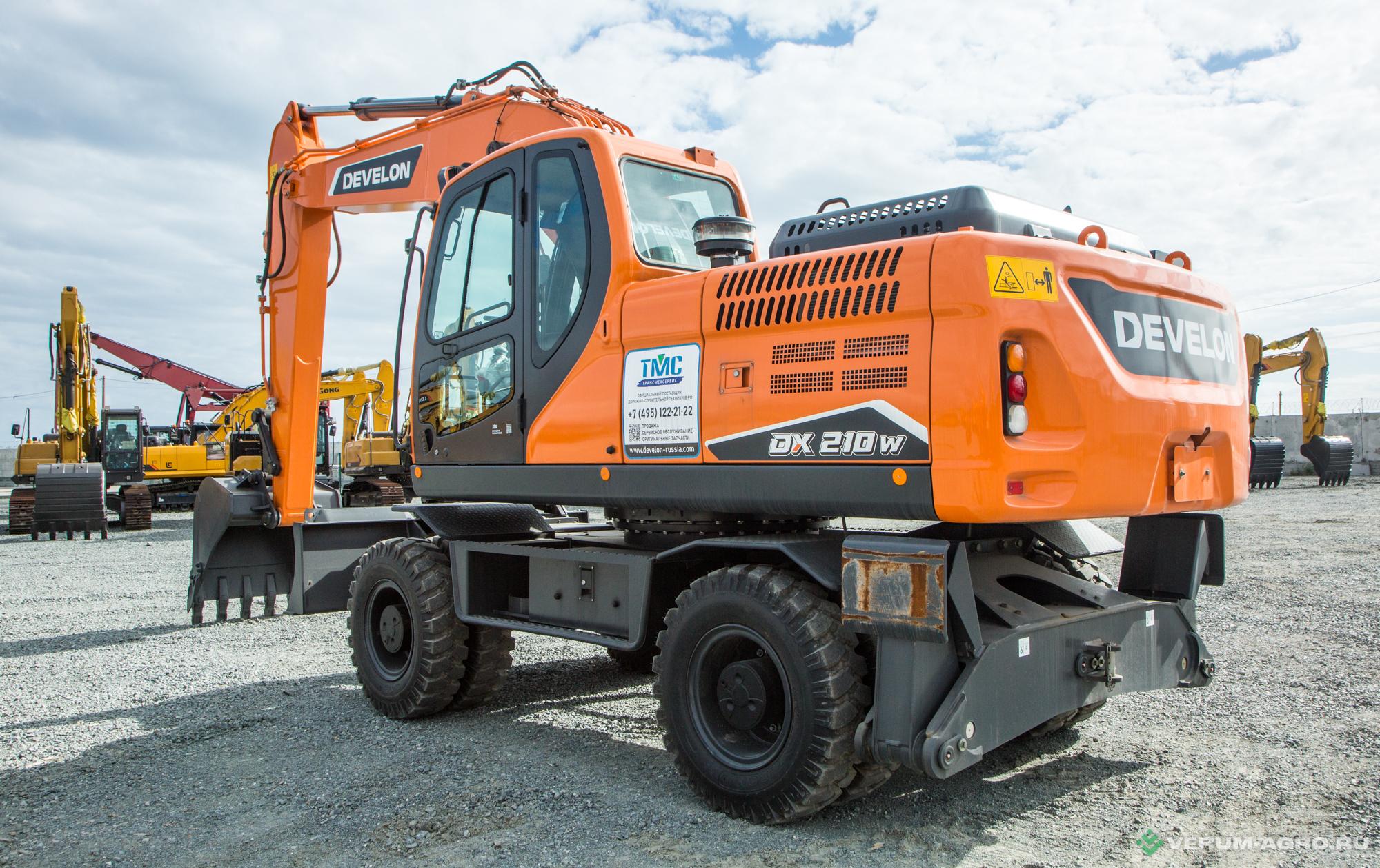 Экскаваторы - DEVELON DX210W-7B Колесный
