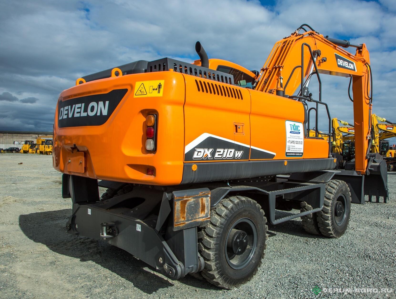 Экскаваторы - DEVELON DX210W-7B Колесный