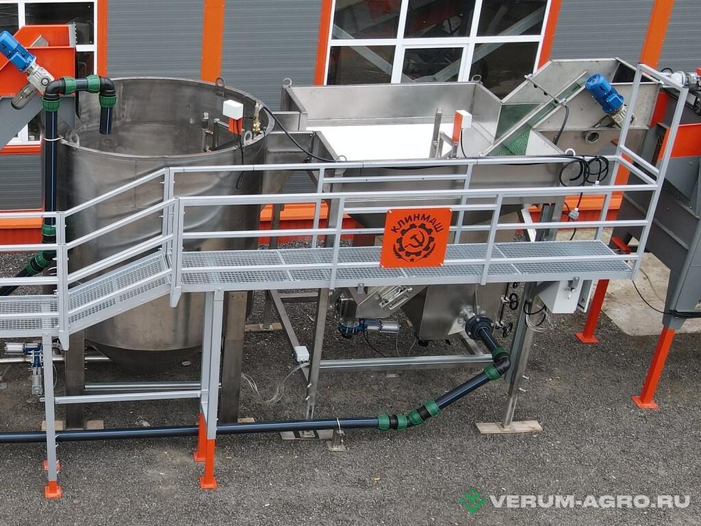 Прочее - КЛИНМАШ Комплекс предварительного замачивания овощей МПЗ-10/15-Н, полностью из нержавеющей стали       