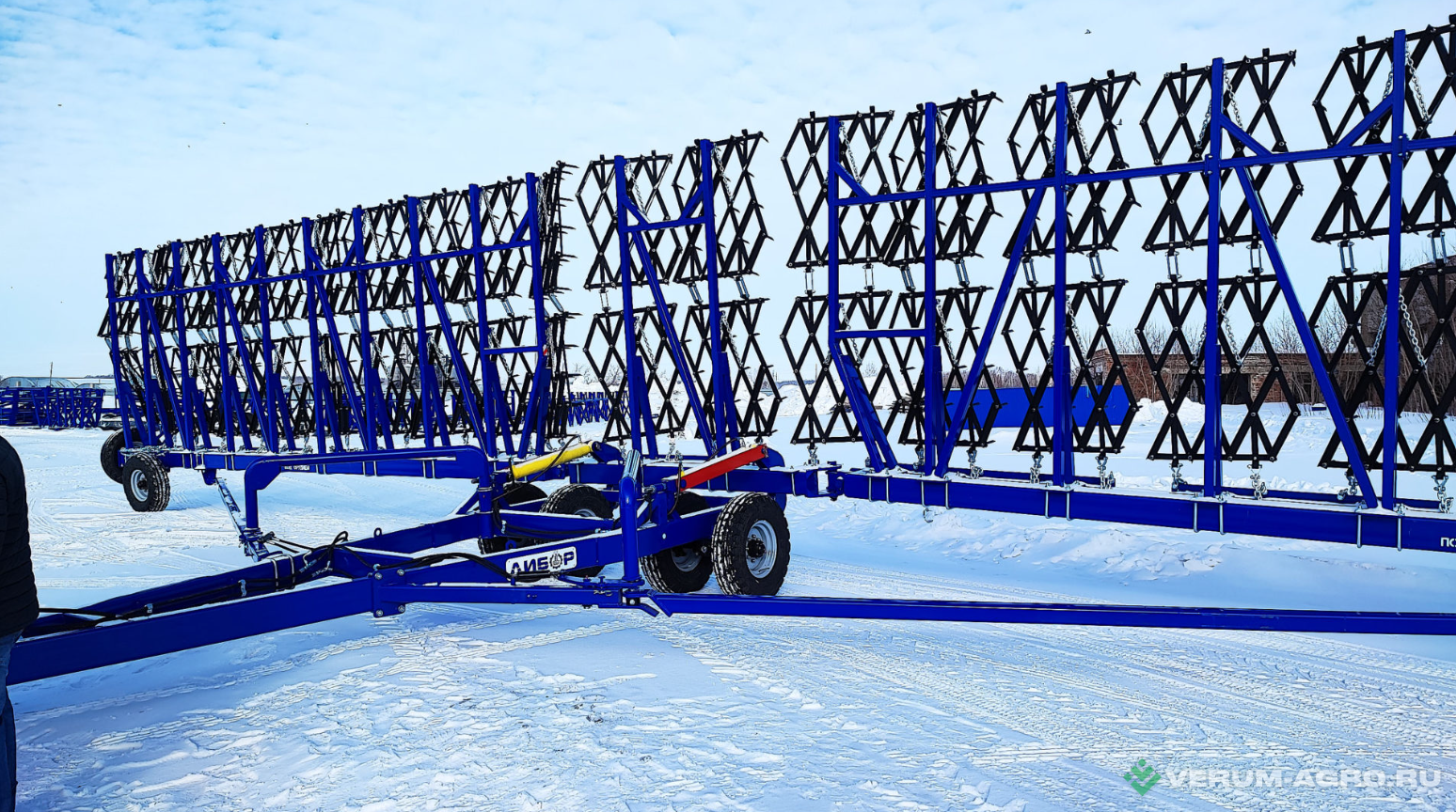 Бороны - ДИБОР Сцепка бороновальная гидрофицированная двухследная СБГ-22-2 с боронами БЗТ (жёсткая сцепка)