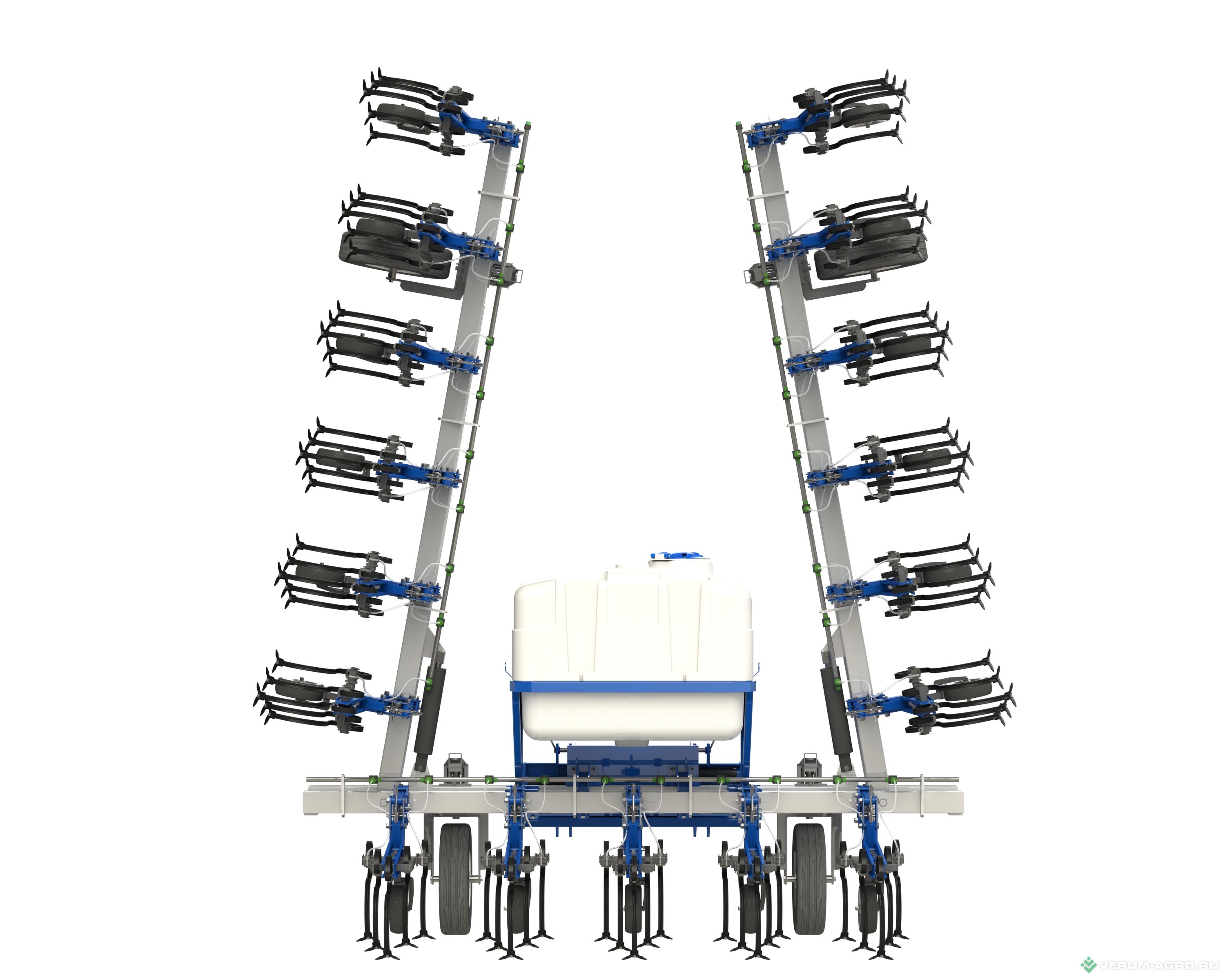 Культиваторы - AGROKRAFT Роботизированный Культиватор междурядный ГЕЛИОС 18х45 с точным наведением EXACT и ЖКУ 3600