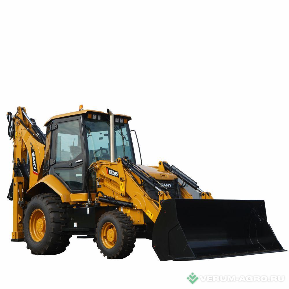 Экскаваторы - SANY BHL95 с БСМ (квик-каплер) + вилы паллетные Экскаватор-погрузчик - НОВИНКА!